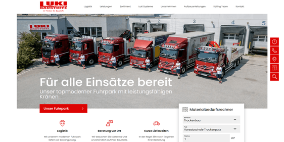 Luki Baustoffe Webshop