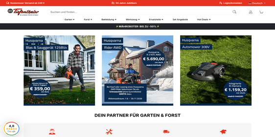 Tiefenthaler Landtechnik Webshop